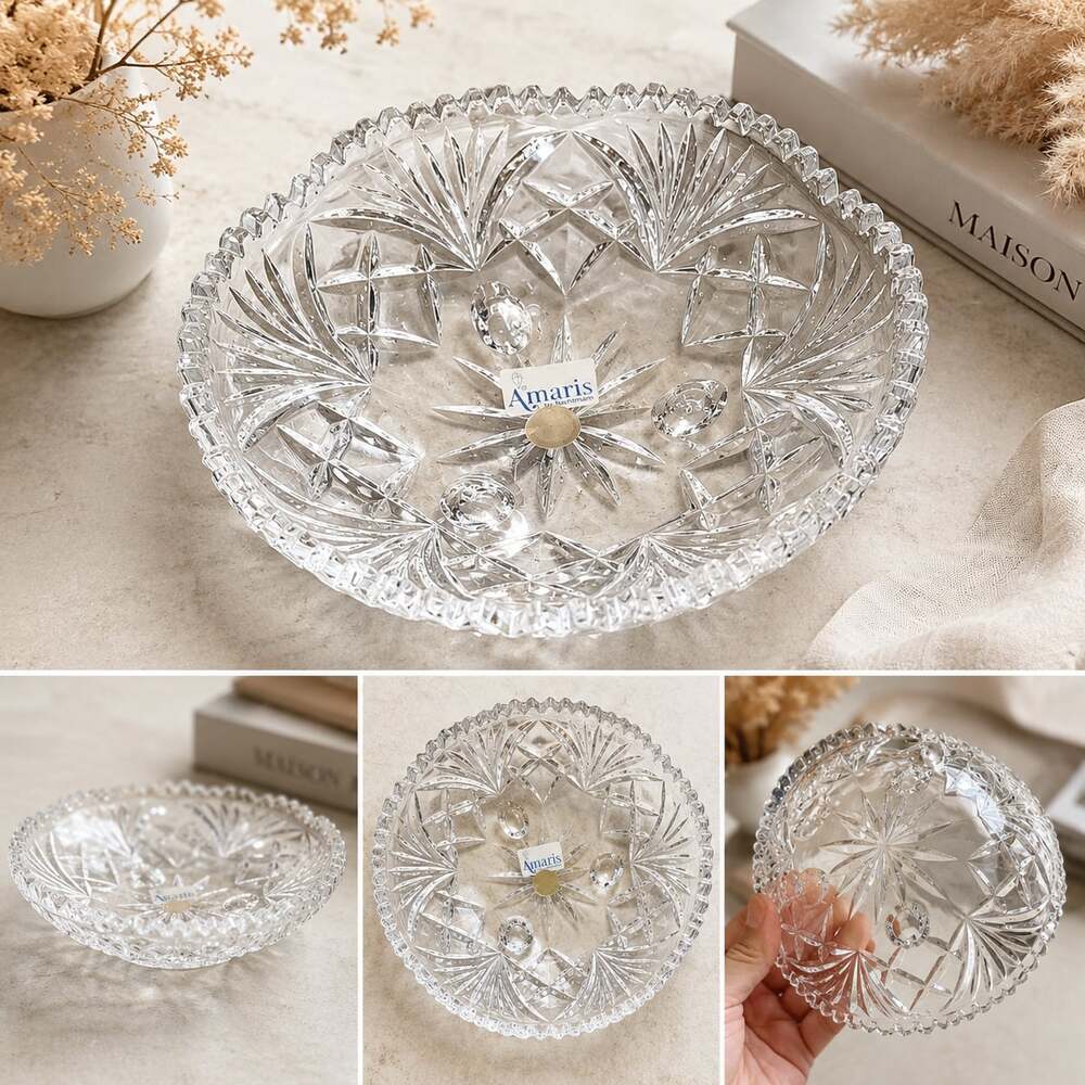 Amaris by Nachtmann Crystal Footed Bowl
